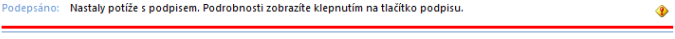 Neplatný certifikát v Microsoft Outlook 2010